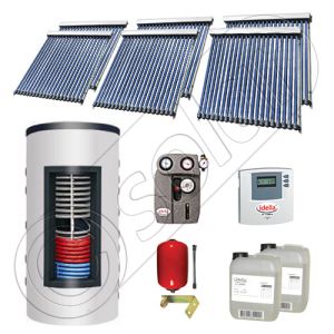 Panouri solare cu tuburi vidate import China, Seturi colectoare solare si boiler instant SIU 6x20-800.43.2BI, Set colectoare solare cu tuburi vidate si boiler instant 800 litri