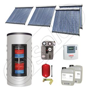 Set colectoare solare cu tuburi vidate si boiler instant 500 litri, Panouri solare cu tuburi vidate import China, Seturi colectoare solare si boiler instant SIU 4x20-500.33.3BI