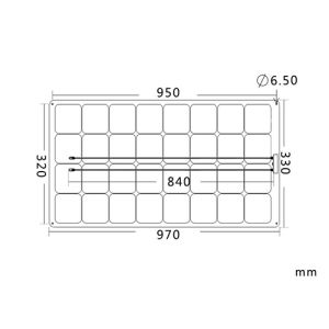 Modul fotoelectric monocristalin flexibil 12V 50W, 350mm x 980mm x 3mm, cu 34 de celule solare cu conector MC4 pentru instalatii autonome de mici dimensiuni precum rulote, autorulote si barci pret ieftin 3