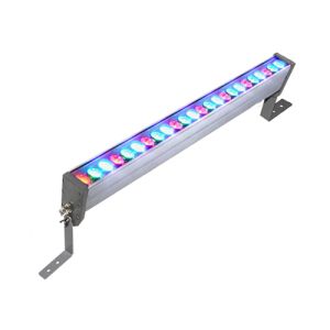 Proiector liniar 24 LED-uri 230V AC / 12-24V DC RGB cu driver DMX inclus pret ieftin