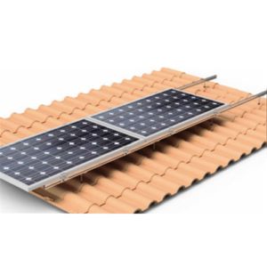 Structura de prindere pe orizontala pentru 2 panouri solare 1650/2000 x 1000, pentru acoperisurile din tigla pret ieftin