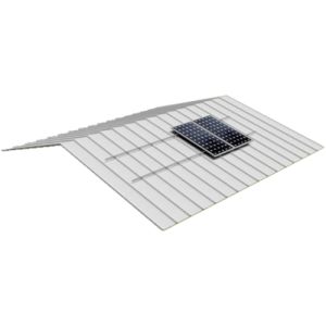 Structura de prindere pentru 6 panouri fotovoltaice pe acoperis din tabla, compatibila cu modulele solare 1650/2000 x 1000 mm (35 - 50 mm) pret ieftin