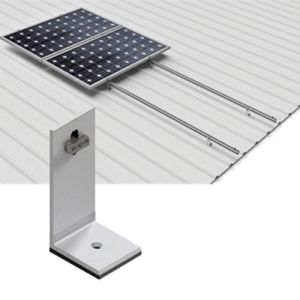 Structura de sustinere din aluminiu pentru 2 module solare, pentru acoperisurile din tabla pret ieftin