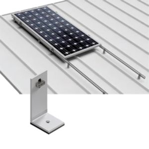 Structura de sustinere din aluminiu pentru 2 panouri solare 1650/2000 x 1000 (35 - 50 mm), pentru acoperisurile din tabla pret ieftin