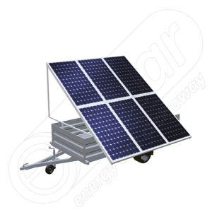 Remorca solara generator fotovoltaic mobil IDELLA Mobile Energy IME 6, pentru aplicatii agricole sau santiere temporare, cu 6 module solare de inalta calitate IDELLA Power Poly IPP 550W