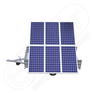 Remorca solara generator fotovoltaic mobil IDELLA Mobile Energy IME 6, pentru aplicatii agricole sau santiere temporare, cu 6 module solare de inalta calitate IDELLA Power Poly IPP 550W