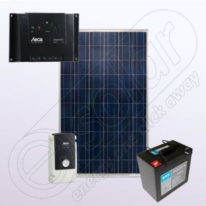 Kit fotovoltaic policristalin cu invertor IPP150W-550W-6.6F-6A-50Ah