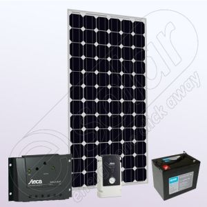 Kit fotovoltaic solar stand alone cu invertor IPM200W-550W-8.8F-8A-76Ah