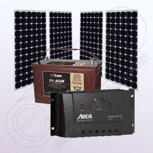 Kituri fotovoltaice monocristaline IPM200Wx4-Tarom235-35Ah-100Ah
