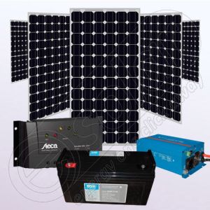 Sistem fotovoltaic monocristalin off-grid cu invertor IPM200Wx5-1200W-Tarom235-35Ah-150Ah