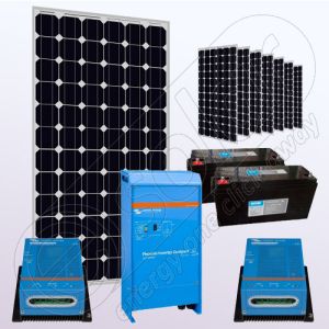 Sistem solar fotovoltaic stand alone cu invertor IPM200Wx8-2000W-VIC40MPPTx2-150Ahx2