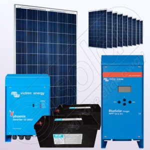 Sisteme solare fotovoltaice de sine statatoare cu invertor IPP200Wx10-3000W-VIC70MPPT-205Ahx2