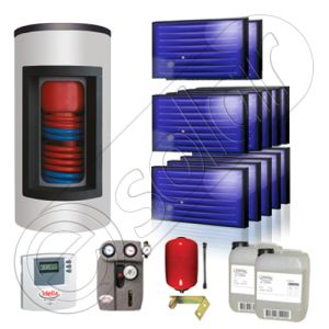 Panouri solare Idella si boiler Kombi set 12x1-800.200.2KS