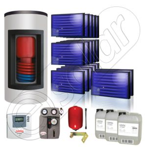 Panouri solare Idella si boiler Kombi set 17x1-1500.200.1KS