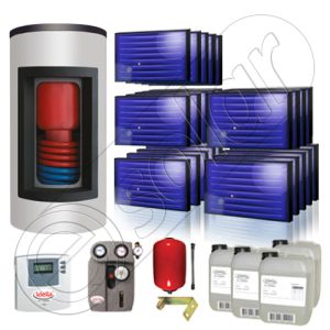 Panouri solare Idella si boiler Kombi set 24x1-1500.300.1KS