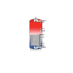 Buffer monovalent cu sistem stratificat integrat pentru apa calda Ideval IDVL-LSW 3000.1