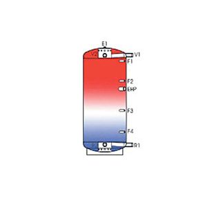 Bufferele cu sistem stratificat de incalzire pentru apa calda Ideval IDVL-LS 2500