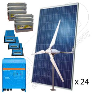 Sistem fotovoltaic hibrid cu eoliana 8KW-Hi-QVM