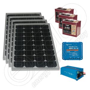 Kit fotovoltaic solar pentru barci 220V 660Wh