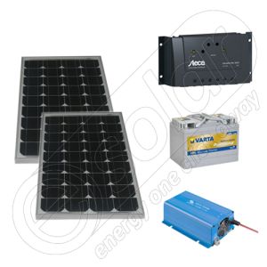 Kit fotovoltaic solar pentru pescuit 220V 330Wh
