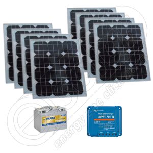 Kituri fotovoltaice solare mobile 12V 800Wh