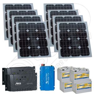 Kituri solare mici mobile cu invertoare 220V 800Wh
