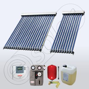 Pachetele panouri solare vidate pentru apa calda pentru acoperisurile inclinate SIU 1x10-1x18