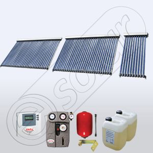 Panourile solare pachete cu tuburi vidate pentru apa menajera pentru locuinte unifamiliale SIU 1x10-2x30