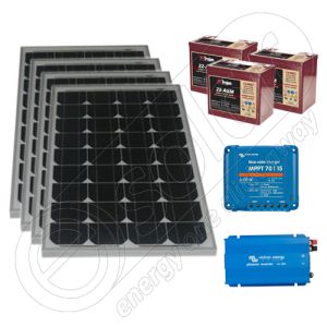 Sistem solar fotovoltaic pentru cabana 220V 660Wh