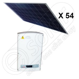 Instalatie fotovoltaica de 13,5 KW cu invertor on-grid pe retea SE 12.5K