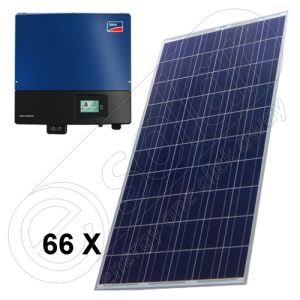 Instalatie solara 16.5 kW trifazata de panouri fotovoltaice cu injectie in retea cu invertoare SMA