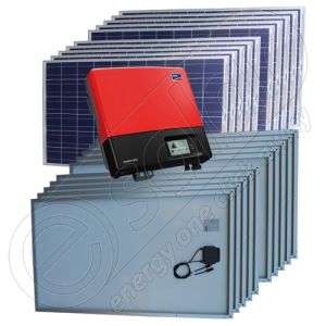 Instalatii fotovoltaice monofazate certificate  on-grid 5 kW cu invertoare SMA