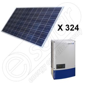Kit complet panouri fotovoltaice si invertor de 80 KW putere instalata 2x Powador 40.0