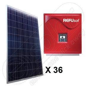 Kituri solare fotovoltaice cu productie medie de energie de 29,7 KWh pentru retea Refusol 008k