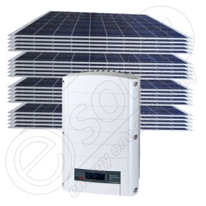 Panouri fotovoltaice set complet de 5 KW cu inverter on-grid de retea SE 4000-EUR