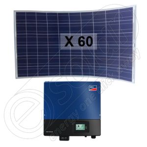 Panouri solare pentru productie energie electrica cu injectare retea 15 kW cu invertoare SMA trifazate