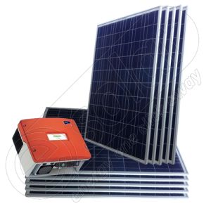 Sistem fotovoltaic monofazat certificat on-grid 3 kW cu invertor SMA