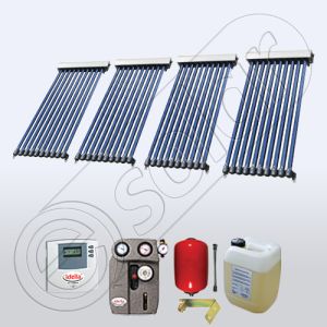 Panouri solare pentru apa calda menajera, Pachet panouri solare cu tuburi vidate, Set colectoare solare fabricate in China SIU 4x10