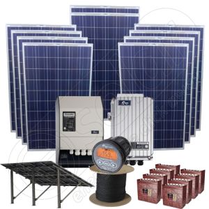 Instalatie fotovoltaica off-grid la cheie de 2.5kW putere instalata pentru zone rezidentiale