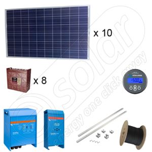 Instalatie solara fotovoltaica cu productia de 8,25kWh media zilnica anuala cu 10 panouri fotovoltaice de 250W