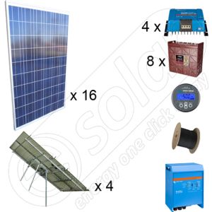 Instalatie solara fotovoltaica pe trackere la cheie de 4kW putere si de 20kWh productie de energie media zilnica anuala
