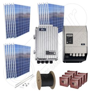 Kit solar cu panouri fotovoltaice 4.5kW putere instalata structura de montaj pentru acoperis inclinat inclusa