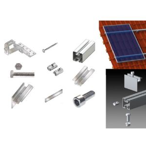Kit suport panouri fotovoltaice pentru acoperis inclinat din tabla sau tigla de 3kW putere instalata 2