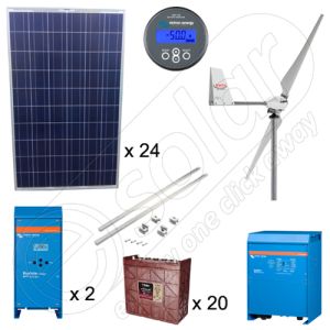 Kituri hibride pentru irigatii agricole cu 6kW solar 1.5kW eolian putere instalata