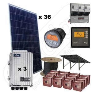 Pachete kituri fotovoltaice trifazate de 9kW putere instalata si 32kWh productie energie media zilnica anuala