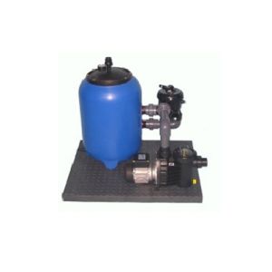 Sistem de filtrare cu nisip de cuart cu filtru recipient din polipropilena pentru piscina si bazin