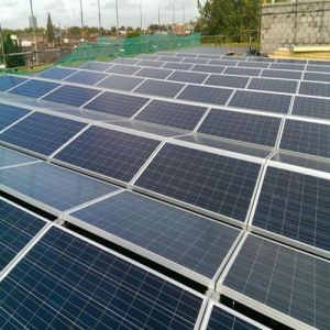 Sistem de montaj panouri fotovoltaice pentru acoperis plan de 4kW putere instalata