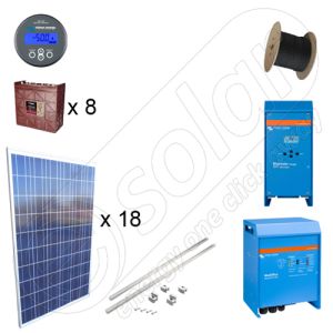 Sistem fotovoltaic la cheie de putere 4.5kW si productie 16kWh cu montaj si garantie incluse pentru acoperis inclinat