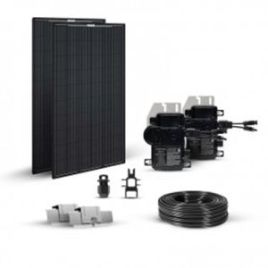 Kit fotovoltaic cu doua microcontrolere si doua panouri solare policristaline, usor de instalat si gestionat pret ieftin