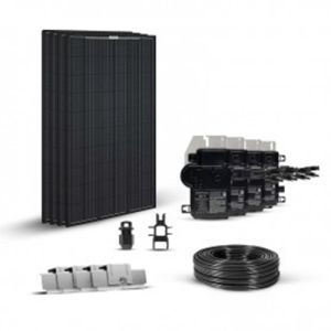 Kit solar pentru autoconsum 1280W 230V cu patru panouri fotovoltaice monocristaline 320W 24V si patru microinvertoare configurabile si usor de montat pret ieftin